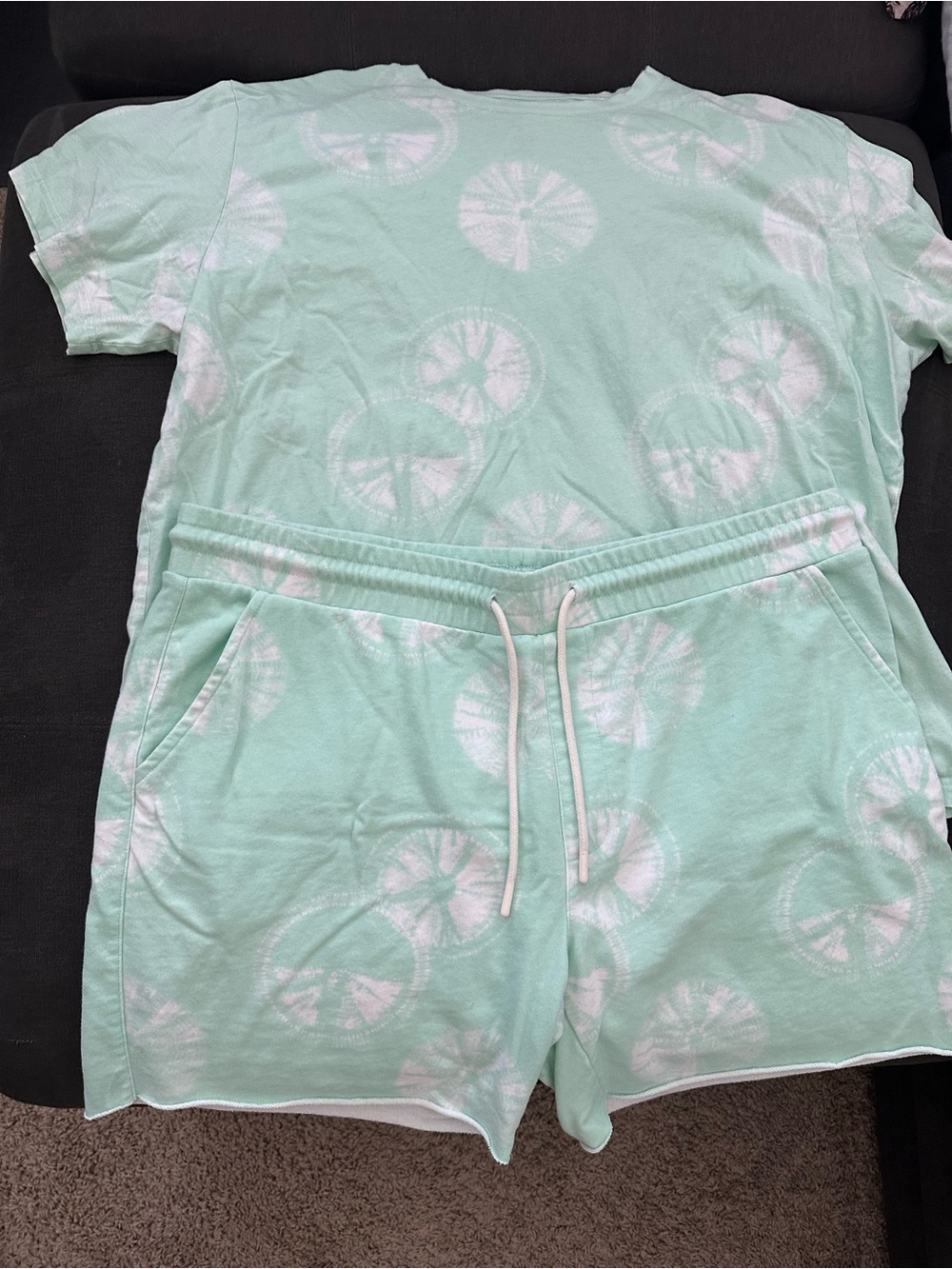Original Use Green Set - T Shirt and Drawstring Shorts